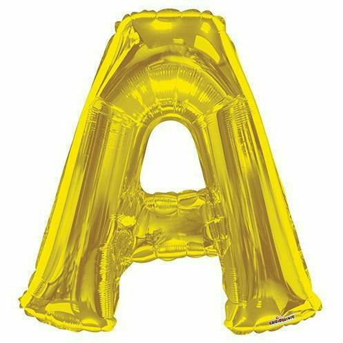 Nikki's Balloons BALLOONS A 600's 34" Gold Letter Foils