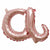 Nikki's Balloons BALLOONS A Rose Gold Script Letter Air-Filled Mylar Balloon