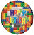 Nikki's Balloons BALLOONS A001 18" Happy Birthday Building Blocks Foil Balloon
