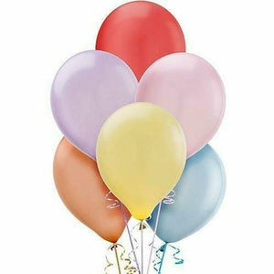 Nikki's Balloons BALLOONS Assorted Pastel Pearl Latex Balloons 72ct, 12"