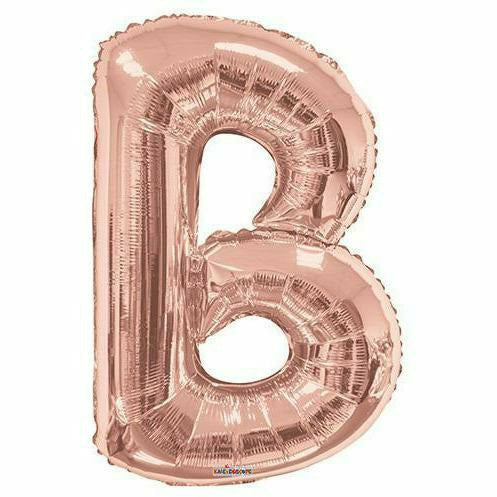 Nikki's Balloons BALLOONS B 600's  34" Rose Gold Letter Foil