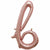 Nikki's Balloons BALLOONS B Rose Gold Script Letter Air-Filled Mylar Balloon