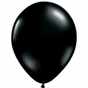 Nikki's Balloons BALLOONS Black / Air-Filled Solid Color 5" Air-Filled Latex Balloon, 1ct
