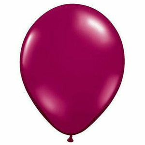 Nikki's Balloons BALLOONS Burgundy / Air-Filled Solid Color 5" Air-Filled Latex Balloon, 1ct