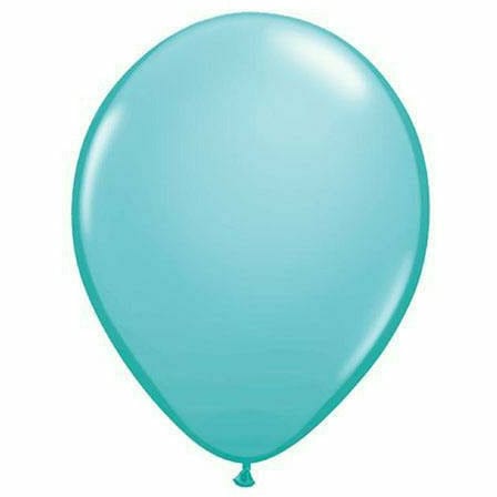 Nikki's Balloons BALLOONS Caribbean Blue / Air-Filled Solid Color 5" Air-Filled Latex Balloon, 1ct