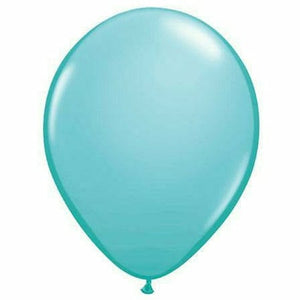 Nikki's Balloons BALLOONS Caribbean Blue / Air-Filled Solid Color 5" Air-Filled Latex Balloon, 1ct
