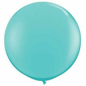 Nikki's Balloons BALLOONS Caribbean Blue / Helium Filled Solid Color Latex Balloon 1ct, 36"