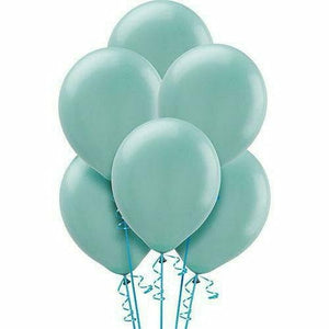 Nikki's Balloons BALLOONS Caribbean Blue Solid Color Latex Balloons 72ct, 12"