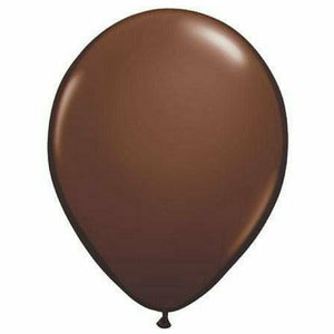 Nikki's Balloons BALLOONS Chocolate Brown / Air-Filled Solid Color 5" Air-Filled Latex Balloon, 1ct
