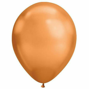 Nikki's Balloons BALLOONS Copper Chrome / Helium Filled Chrome Latex Balloon 1ct, 11"