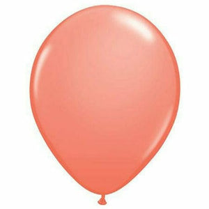Nikki's Balloons BALLOONS Coral / Air-Filled Solid Color 5" Air-Filled Latex Balloon, 1ct