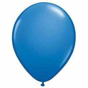 Nikki's Balloons BALLOONS Dark Blue / Air-Filled Solid Color 5" Air-Filled Latex Balloon, 1ct