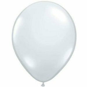 Nikki's Balloons BALLOONS Diamond Clear / Air-Filled Solid Color 5" Air-Filled Latex Balloon, 1ct