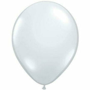 Nikki's Balloons BALLOONS Diamond Clear / Helium Filled Solid Color Latex Balloon 1ct, 16"