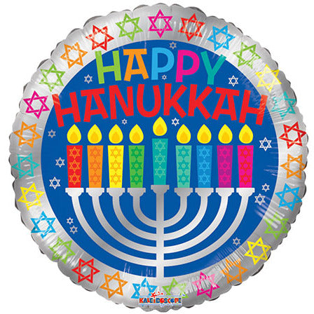 Nikki's Balloons BALLOONS E002 17" Happy Hanukkah Foil Balloon