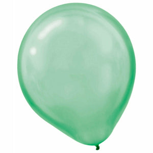 Nikki's Balloons BALLOONS Festive Green Pearl Latex Balloons 72ct, 12"