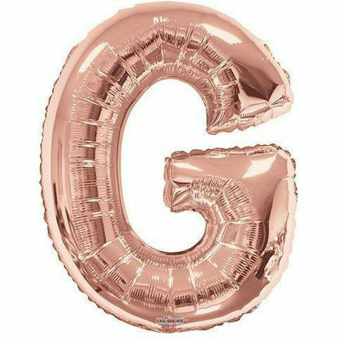 Nikki's Balloons BALLOONS G 600's  34" Rose Gold Letter Foil