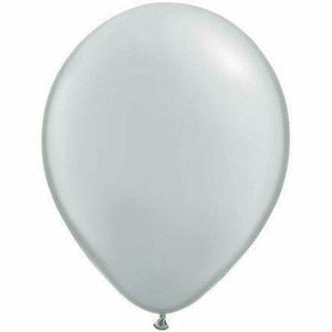 Nikki's Balloons BALLOONS Gray / Helium Filled Solid Color Latex Balloon 1ct, 11"