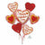 Nikki's Balloons BALLOONS Happy Valentine's Day Marble Heart Trio