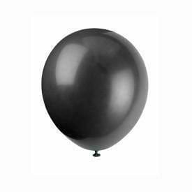 Nikki's Balloons BALLOONS Jet Black Solid Color Latex Balloons 72ct, 12"