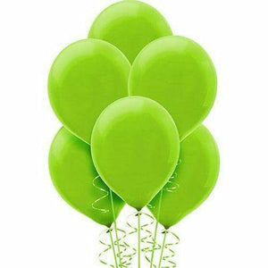 Nikki's Balloons BALLOONS Kiwi Green / Helium Filled Solid Color Latex Balloons 15ct, 12"