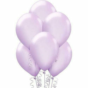 Nikki's Balloons BALLOONS Lavender / Helium Filled Solid Color Latex Balloons 15ct, 12"