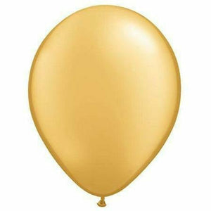Nikki's Balloons BALLOONS Metallic Gold / Helium Filled Solid Color Latex Balloon 1ct, 16"