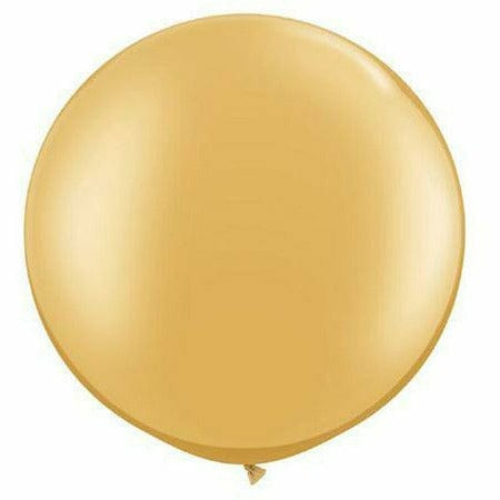 Nikki&#39;s Balloons BALLOONS Metallic Gold Latex Balloon 1ct, 30&quot;