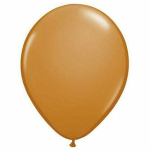 Nikki's Balloons BALLOONS Mocha Brown / Air-Filled Solid Color 5" Air-Filled Latex Balloon, 1ct