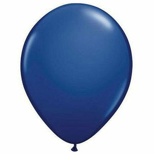 Nikki's Balloons BALLOONS Navy Blue / Air-Filled Solid Color 5" Air-Filled Latex Balloon, 1ct