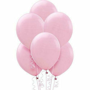 Nikki's Balloons BALLOONS New Pink / Helium Filled Solid Color Latex Balloons 15ct, 12"