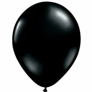 Nikki's Balloons BALLOONS Onxy Black / Helium Filled Solid Color Latex Balloon 1ct, 11"