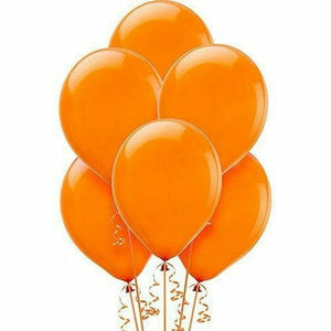 Nikki's Balloons BALLOONS Orange / Helium Filled Solid Color Latex Balloons 15ct, 12"