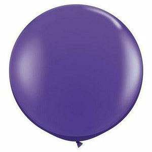 Nikki's Balloons BALLOONS Purple / Helium Filled Solid Color Latex Balloon 1ct, 36"
