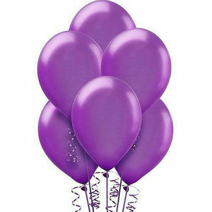 Nikki's Balloons BALLOONS Purple Pearl Latex Balloons 72ct, 12"