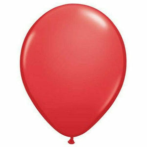Nikki's Balloons BALLOONS Red / Air-Filled Solid Color 5" Air-Filled Latex Balloon, 1ct