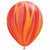 Nikki's Balloons BALLOONS Red and Orange Agate / Helium Filled Agate Latex Balloon 1ct, 11"