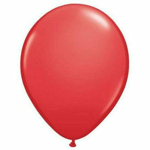 Nikki's Balloons BALLOONS Red / Helium Filled Solid Color Latex Balloon 1ct, 11"