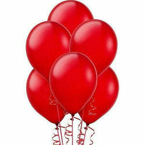 Nikki's Balloons BALLOONS Red / Helium Filled Solid Color Latex Balloons 15ct, 12"
