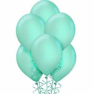 Nikki's Balloons BALLOONS Robins Egg Blue / Helium Filled Solid Color Latex Balloons 15ct, 12"