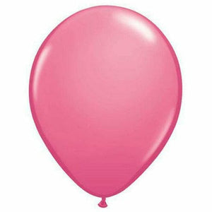 Nikki's Balloons BALLOONS Rose / Air-Filled Solid Color 5" Air-Filled Latex Balloon, 1ct