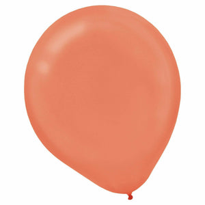 Nikki's Balloons BALLOONS Rose Gold Pearl Latex Balloons 72ct, 12"