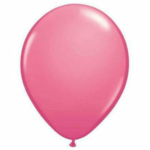 Nikki's Balloons BALLOONS Rose / Helium Filled Solid Color Latex Balloon 1ct, 11"