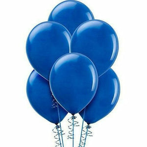 Nikki's Balloons BALLOONS Royal Blue / Helium Filled Solid Color Latex Balloons 15ct, 12"