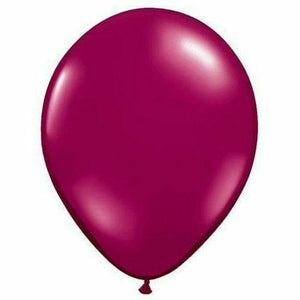 Nikki's Balloons BALLOONS Sparkling Burgundy / Helium Filled Solid Color Latex Balloon 1ct, 11"