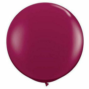 Nikki's Balloons BALLOONS Sparkling Burgundy / Helium Filled Solid Color Latex Balloon 1ct, 36"