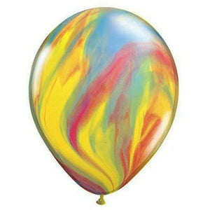Nikki's Balloons BALLOONS Traditional Agate / Helium Filled Agate Latex Balloon 1ct, 11"