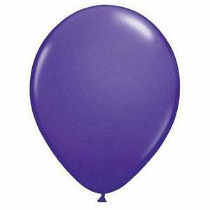 Nikki's Balloons BALLOONS Violet / Air-Filled Solid Color 5" Air-Filled Latex Balloon, 1ct