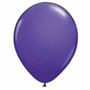 Nikki's Balloons BALLOONS Violet / Helium Filled Solid Color Latex Balloon 1ct, 11"