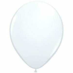 Nikki's Balloons BALLOONS White / Helium Filled Solid Color Latex Balloon 1ct, 11"